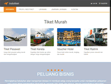 Tablet Screenshot of indotiket.com